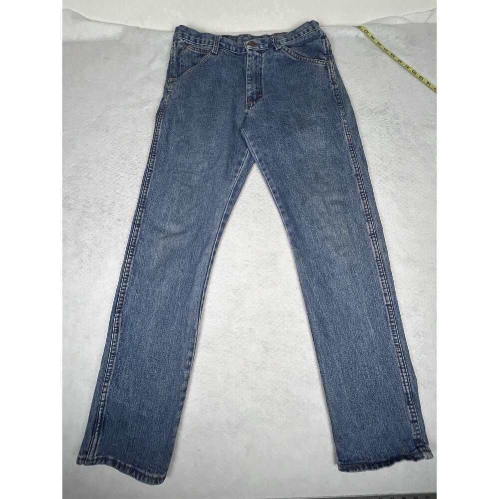Vintage Round House Made In USA Mens Jeans 32x34 mid Wash Denim Workwear